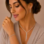 ست نقره زنانه مدل تنسی NWE K23 - Image 5