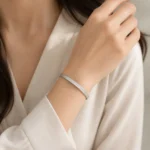 دستبند نقره زنانه مدل DEF K03 - Image 2