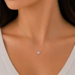 گردنبند نقره زنانه مدل CNE G05 - Image 2