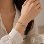 دستبند نقره زنانه مدل DEF K04 - Image 2