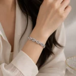 دستبند نقره زنانه مدل DEF K05 - Image 2