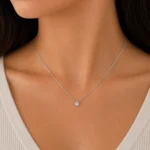 گردنبند نقره زنانه مدل CNE G03 - Image 2