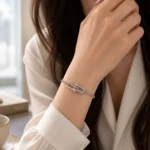 دستبند نقره زنانه مدل DEF K07 - Image 2