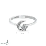 انگشتر نقره زنانه مدل AWO-N15 - Image 4