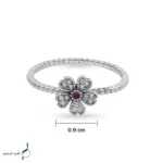 انگشتر نقره زنانه مدل AWO-N08 - Image 4