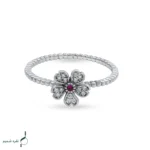 انگشتر نقره زنانه مدل AWO-N08 - Image 5