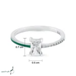 انگشتر نقره زنانه مدل AWO-N05 - Image 5