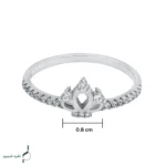 انگشتر نقره زنانه مدل AWO-N03 - Image 3