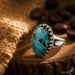 انگشتر مردانه نقره فیروزه اصل نیشابور مدل ANA-M01 - Image 5