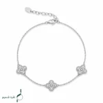 دستبند نقره زنانه مدل DEF K43