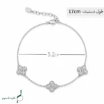 دستبند نقره زنانه مدل DEF K43 - Image 2