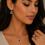 نیم ست نقره زنانه مدل NWE K35 - Image 2