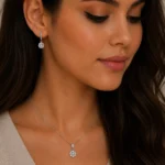نیم ست نقره زنانه مدل NWE K32 - Image 2
