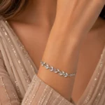 دستبند نقره زنانه مدل DEF K45 - Image 3