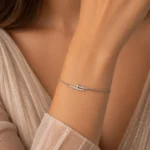 دستبند نقره زنانه مدل DEF K44 - Image 3