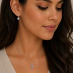 نیم ست نقره زنانه مدل NWE K30 - Image 4