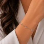 دستبند نقره زنانه مدل DEF K60 - Image 4
