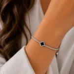 دستبند نقره زنانه مدل DEF K71 - Image 2