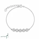 دستبند نقره زنانه مدل DEF K50