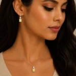 نیم ست نقره زنانه مدل NWE K54 - Image 2