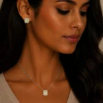 نیم ست نقره زنانه مدل NWE K53 - Image 2