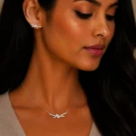 نیم ست نقره زنانه مدل NWE K52 - Image 2