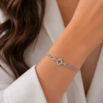 دستبند نقره زنانه مدل DEF K59 - Image 4
