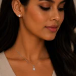 نیم ست نقره زنانه مدل NWE K43 - Image 2