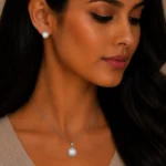 نیم ست نقره زنانه مدل NWE K47 - Image 2