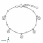 دستبند نقره زنانه مدل DEF K42