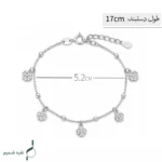 دستبند نقره زنانه مدل DEF K42 - Image 2