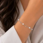 دستبند نقره زنانه مدل DEF K47 - Image 4