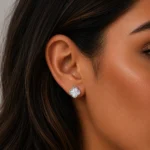 گوشواره نقره زنانه مدل GRL K05 - Image 2