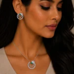 نیم ست نقره زنانه مدل NWE K48 - Image 2