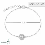 دستبند نقره زنانه مدل DEF K54 - Image 2