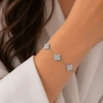 دستبند نقره زنانه مدل DEF K43 - Image 3