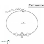دستبند نقره زنانه مدل DEF K58 - Image 2