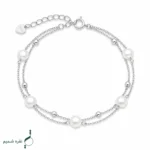 دستبند نقره زنانه مدل DEF K47