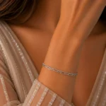 دستبند نقره زنانه مدل DEF K49 - Image 4