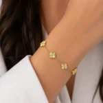 دستبند نقره زنانه مدل DEF K40 - Image 3