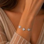 دستبند نقره زنانه مدل DEF K64 - Image 3