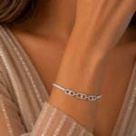 دستبند نقره زنانه مدل DEF K48 - Image 3