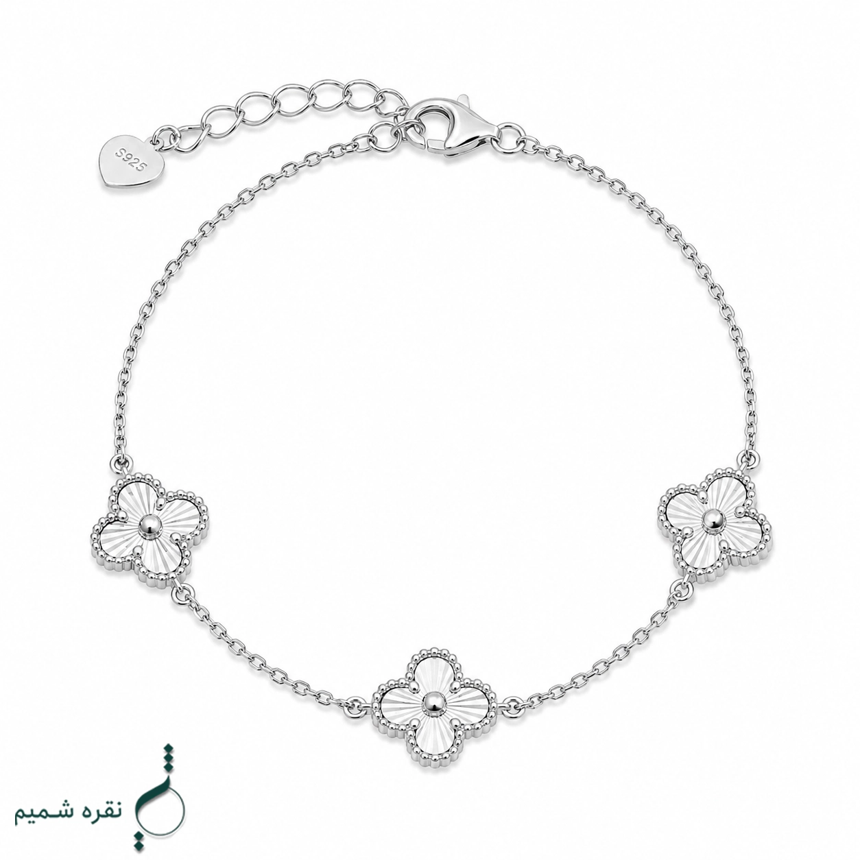 009 copy دستبند نقره زنانه مدل DEF K64 - Image 1