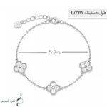 دستبند نقره زنانه مدل DEF K64 - Image 4