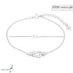 دستبند نقره زنانه مدل DEF K51 - Image 2