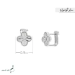 گوشواره نقره زنانه مدل GRL K06 - Image 4