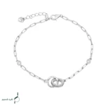 دستبند نقره زنانه مدل DEF K56