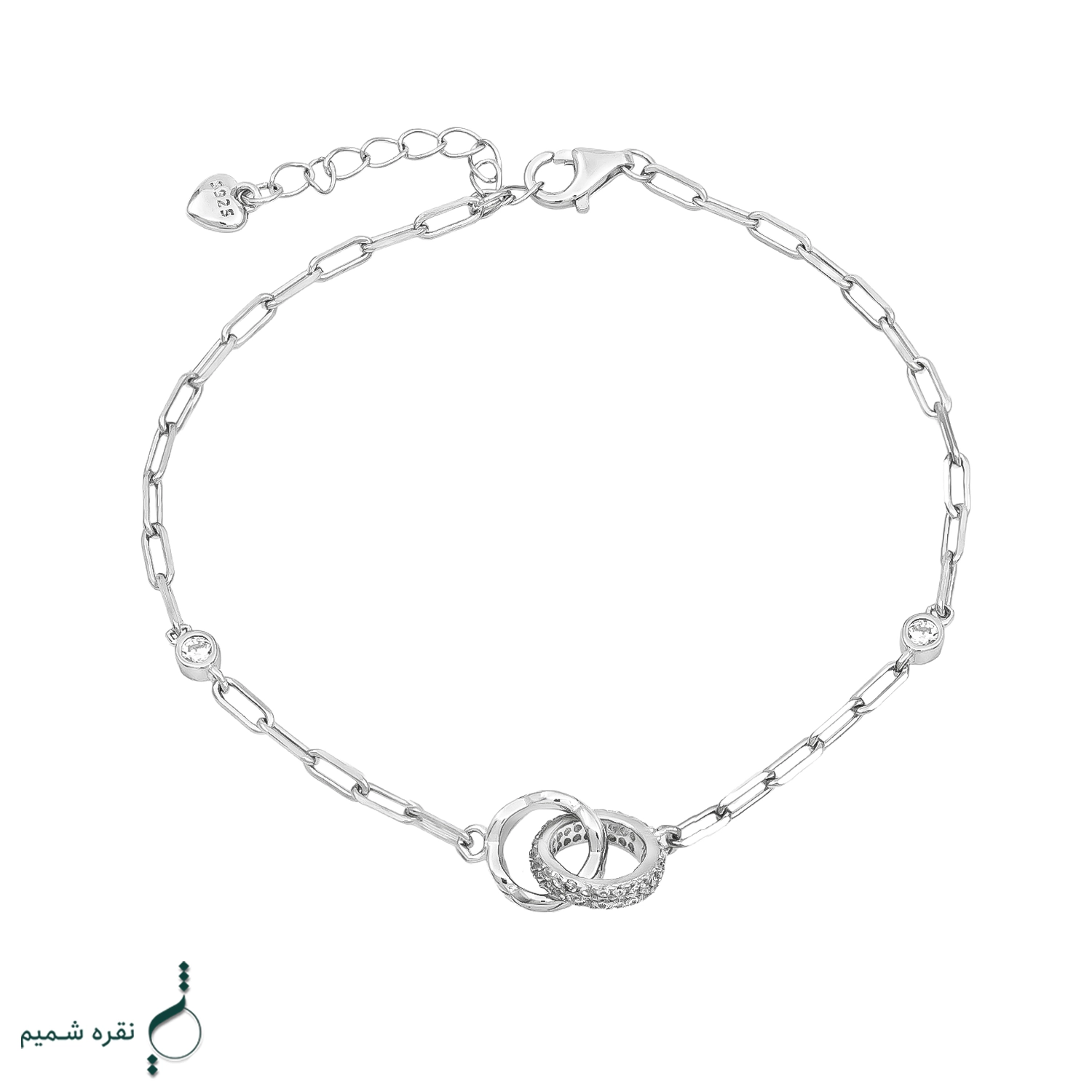 017 copy دستبند نقره زنانه مدل DEF K56 - Image 1
