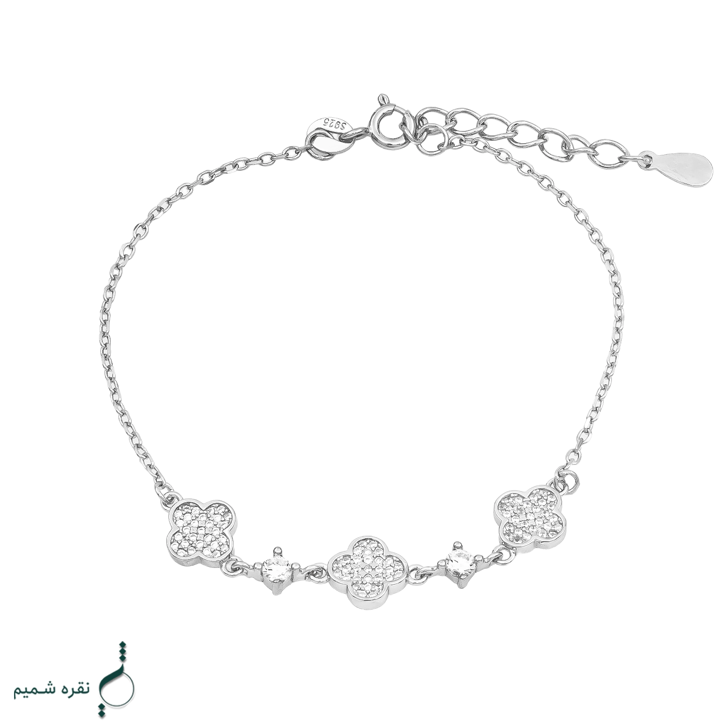 018 copy دستبند نقره زنانه مدل DEF K57 - Image 1