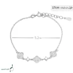 دستبند نقره زنانه مدل DEF K57 - Image 2